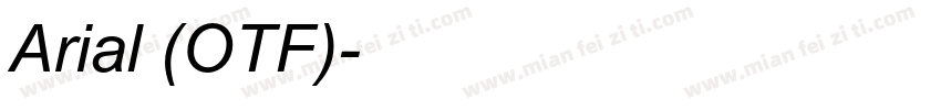 Arial (OTF)字体转换